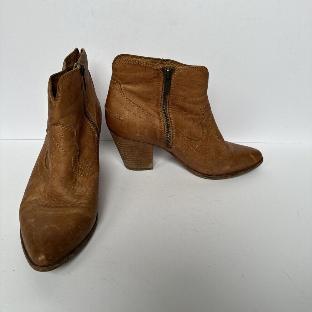 Frye Reina Western Desert Leather Bootie Size 8.5